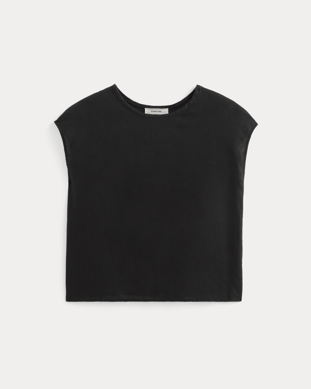 Alternative view of The Muscle Top In Linen | Black
