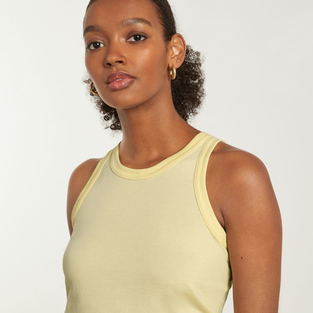 The Tank In Essential Cotton | Pastel Yellow - Image 3