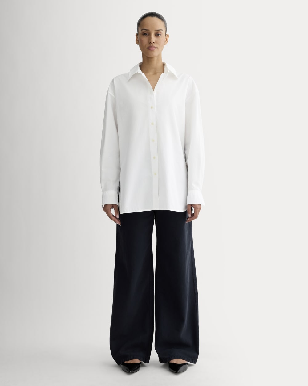 The Boyfriend Shirt In Ultrasoft Cotton | White - Image 3
