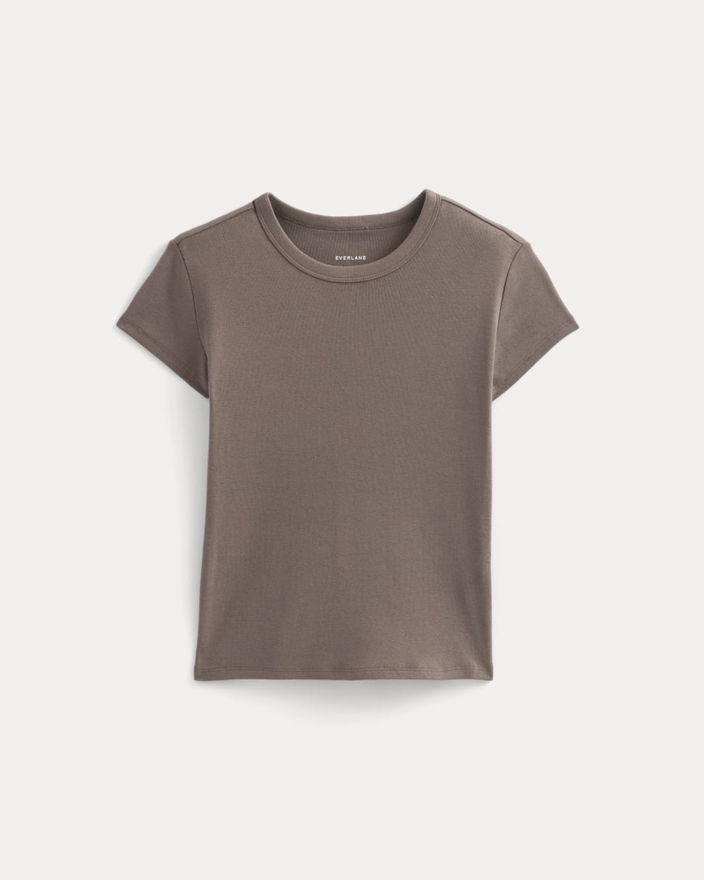 Alternative view of RetroSoft Cotton Crew | Deep Taupe