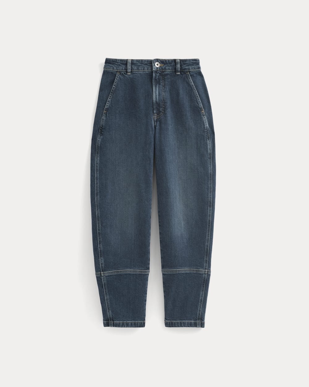 Alternative view of The Utility Barrel Pant | Deep Blue Indigo | Regular