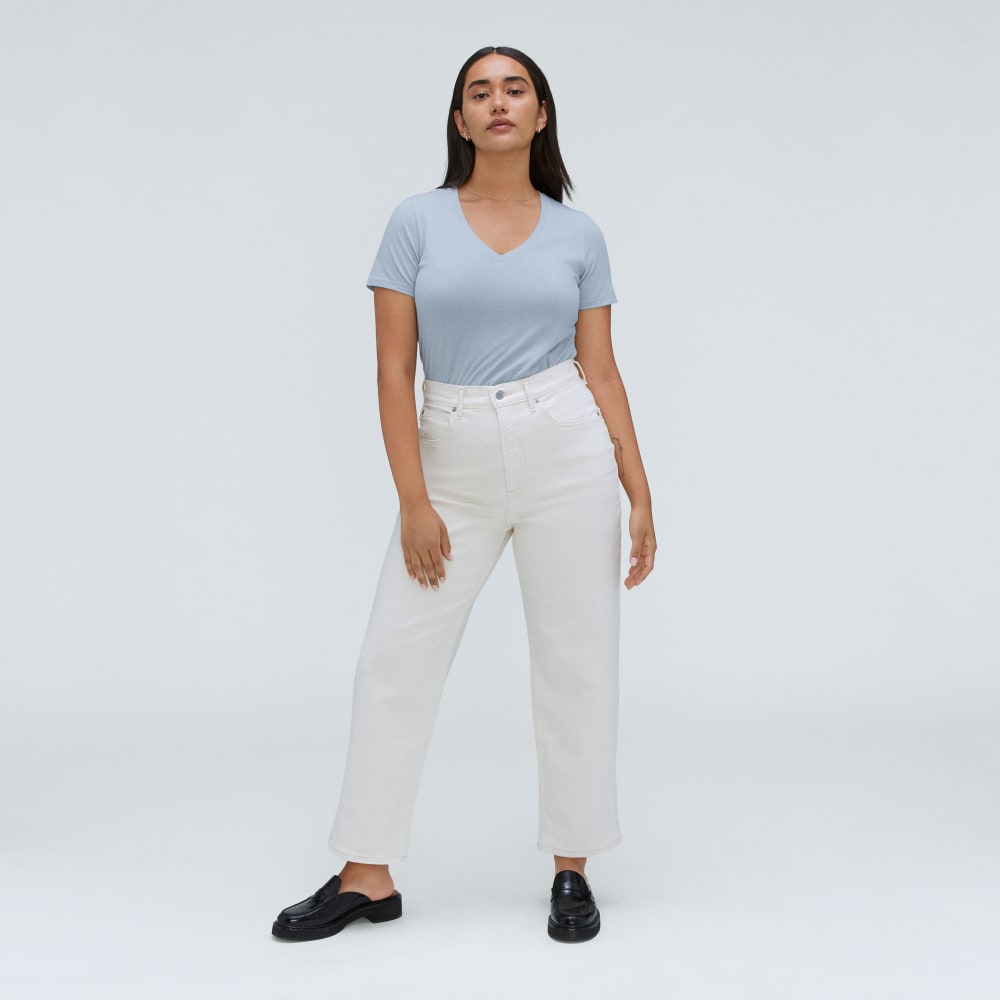 The Organic Cotton V-Neck | Mist - Image 6