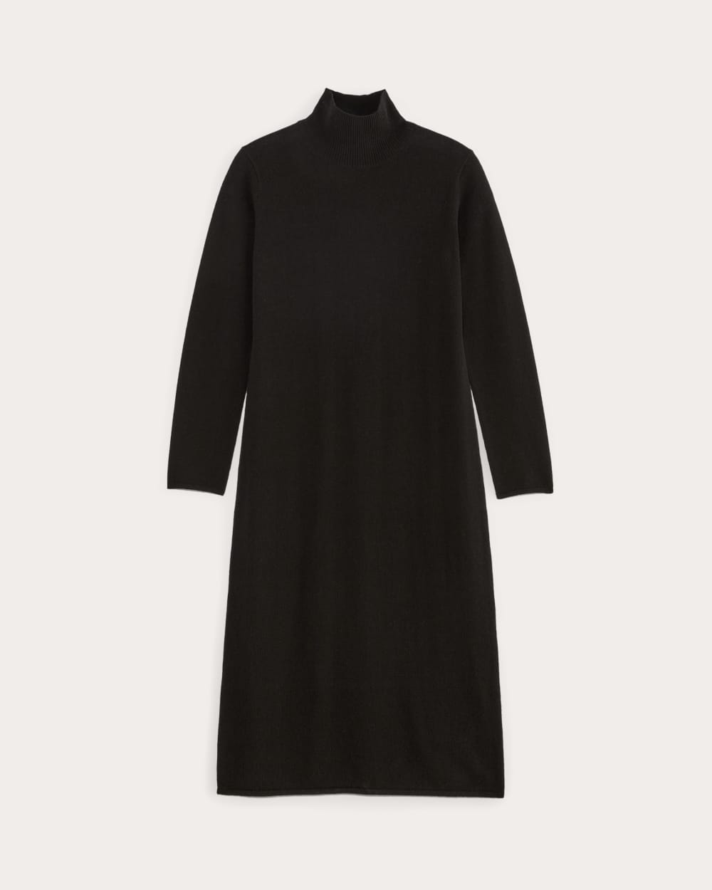 Alternative view of The Turtleneck Sweater Dress In Cashmere | Black