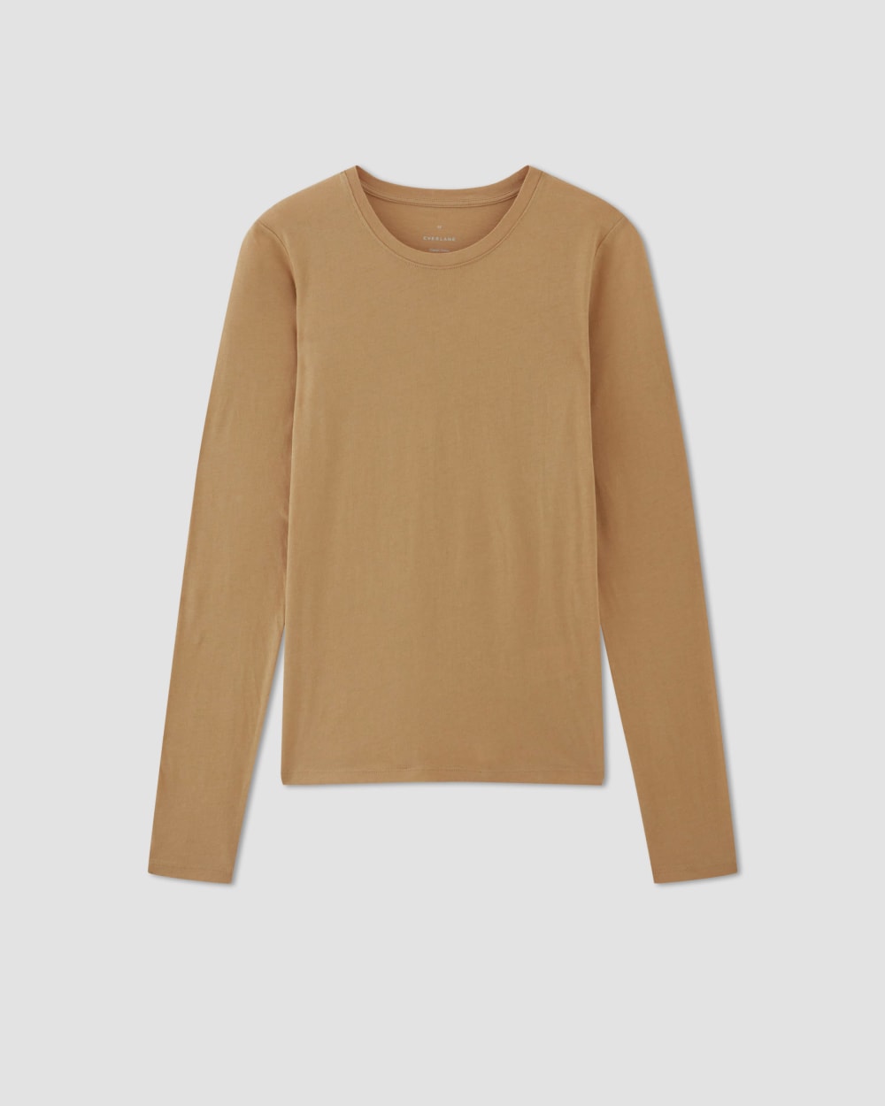 The Organic Cotton Long-Sleeve Crew | Tiger'S Eye - Image 2