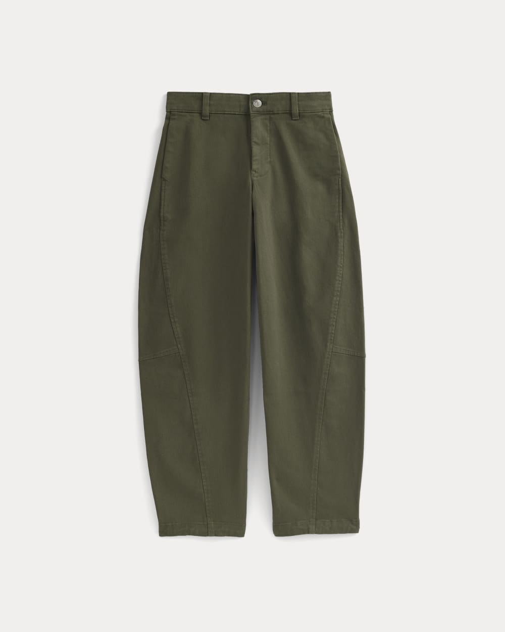 Alternative view of Twisted Seam Barrel Pant | Olive Night