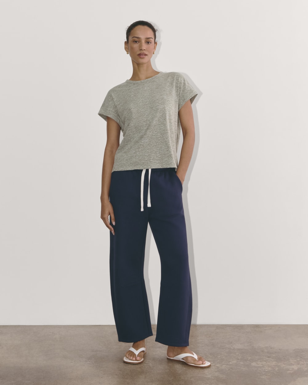 The Perform Tee | Heathered Grey / Olive - Image 3