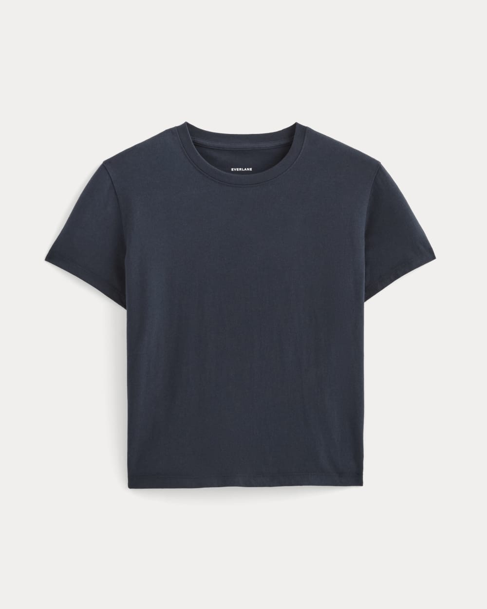 Alternative view of The Box-Cut Tee In Essential Cotton | Navy | No Pocket