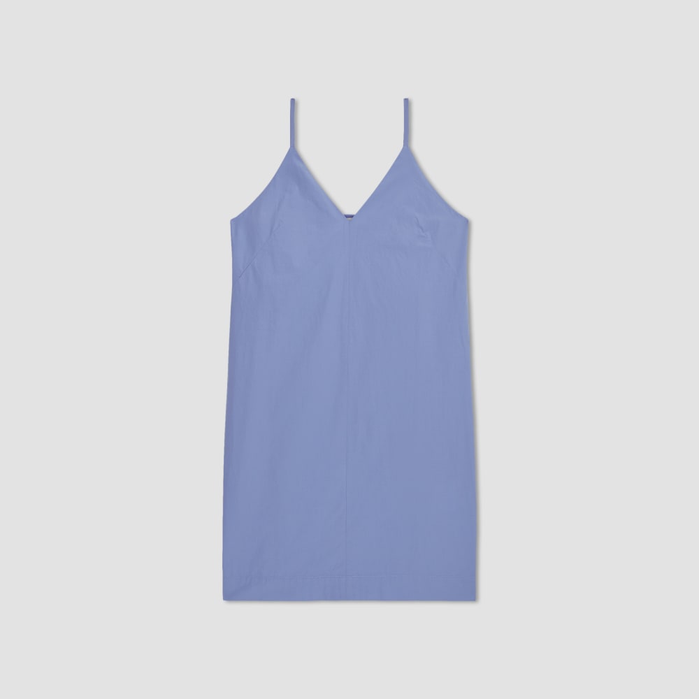 Alternative view of The Poplin Slip Dress | Cornflower Blue