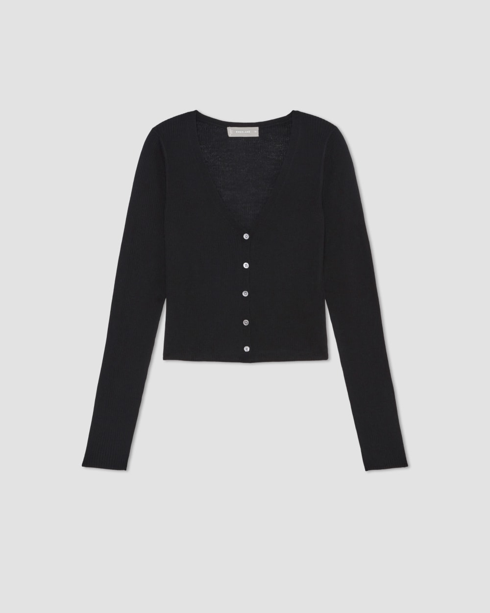 The Cardigan In Ultrasoft Merino | Black - Image 2