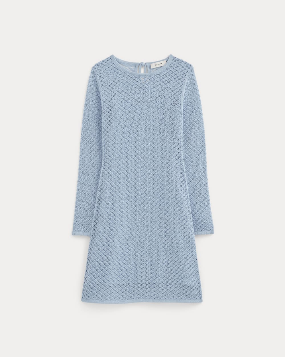 Alternative view of The Lace Knit Mini Dress | Sky Blue