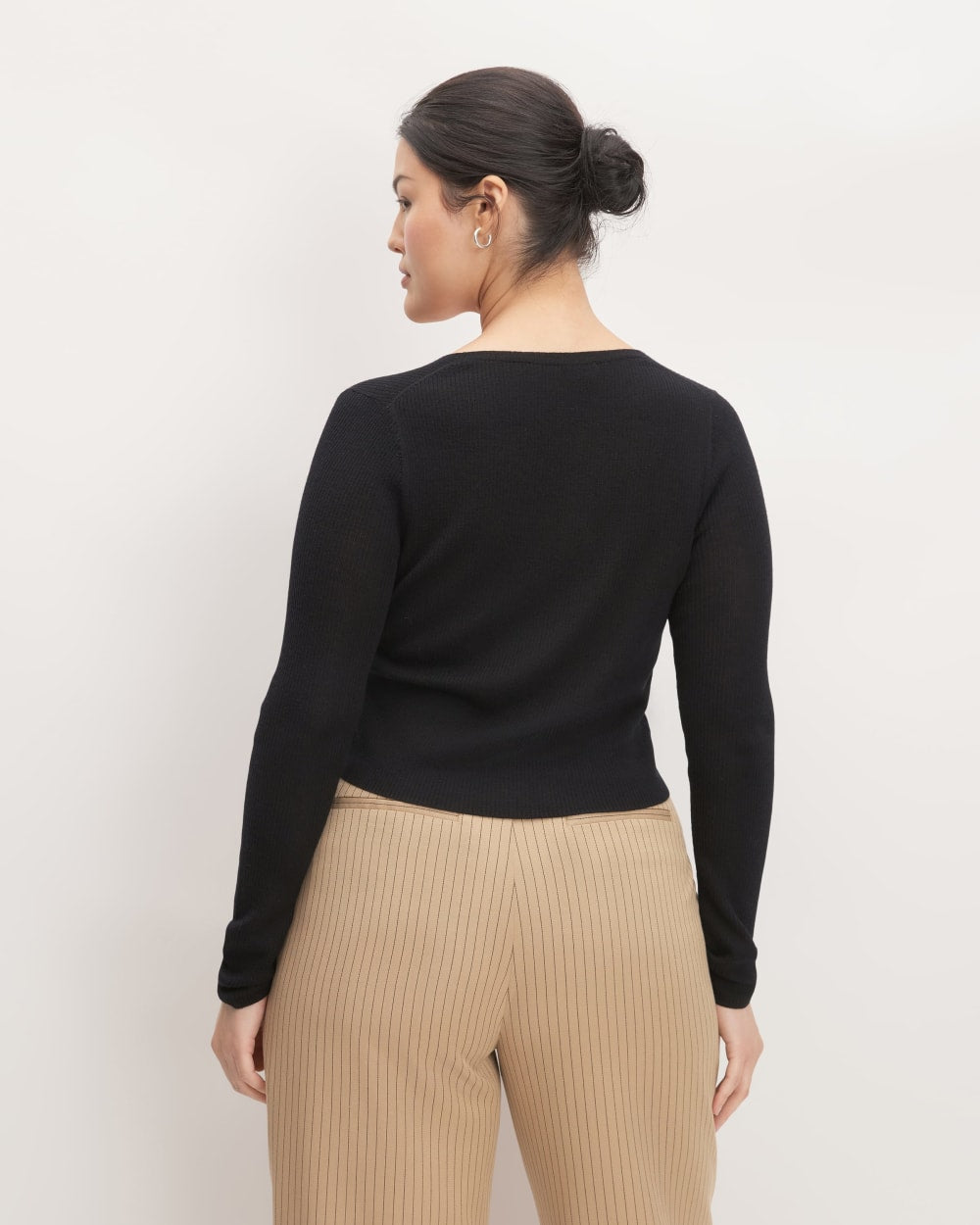 The Cardigan In Ultrasoft Merino | Black - Image 6