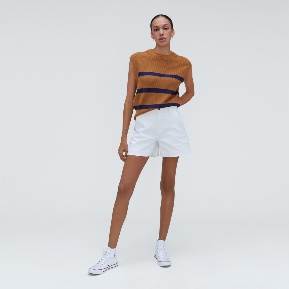 The Cotton Summer Sweater Tank | Caramel - Image 6