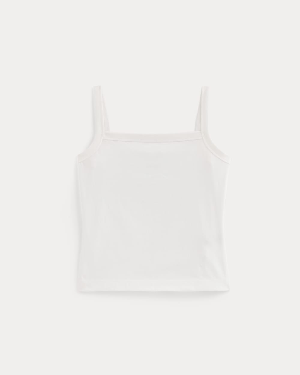 Alternative view of The Essential Square-Neck Tank | White