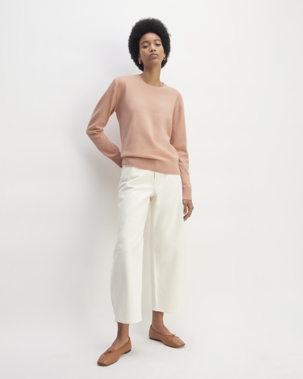 The Classic Crew In Cashmere | Blush Pink - Image 3